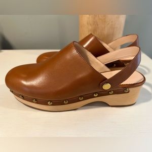 J. Crew Grace Leather Convertible Clog Size 8 NIB